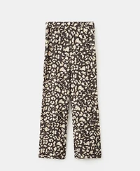 Mango Women's Elastic Waist Printed Pants