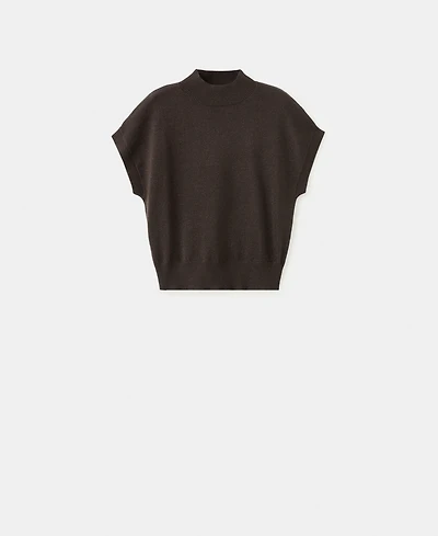 Mango Women's Short-Sleeved Lurex Sweater