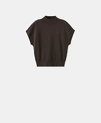 Mango Women's Short-Sleeved Lurex Sweater