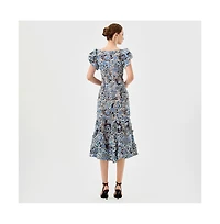 Bariano Women's Peri Flutter Sleeve Midi Dresses