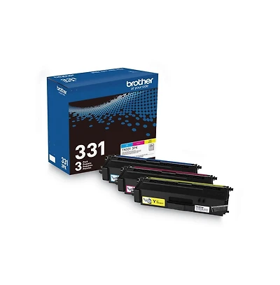 Brother TN3313PK 1,500 Page-Yield Toner - Cyan/Magenta/Yellow (3/Pack)