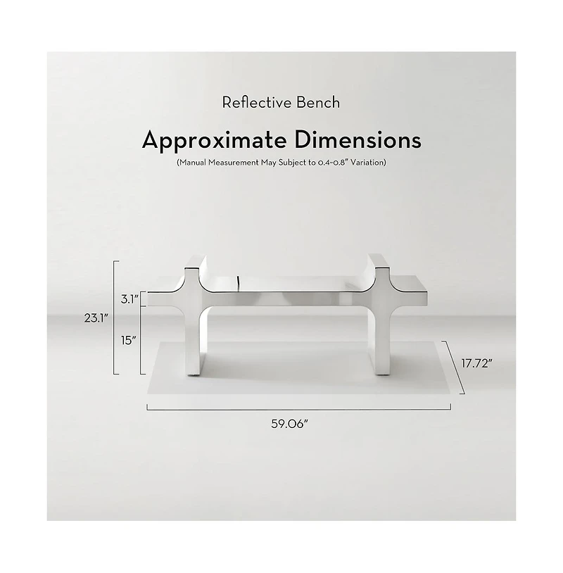 Z Gallerie Reflective Bench