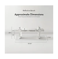 Z Gallerie Reflective Bench