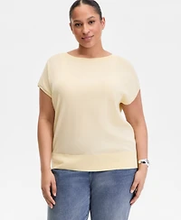 I.n.c. International Concepts Plus Dolman-Sleeve Sweater, Macy's Exclusive