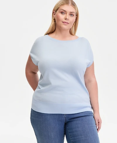 I.n.c. International Concepts Plus Dolman-Sleeve Sweater, Macy's Exclusive