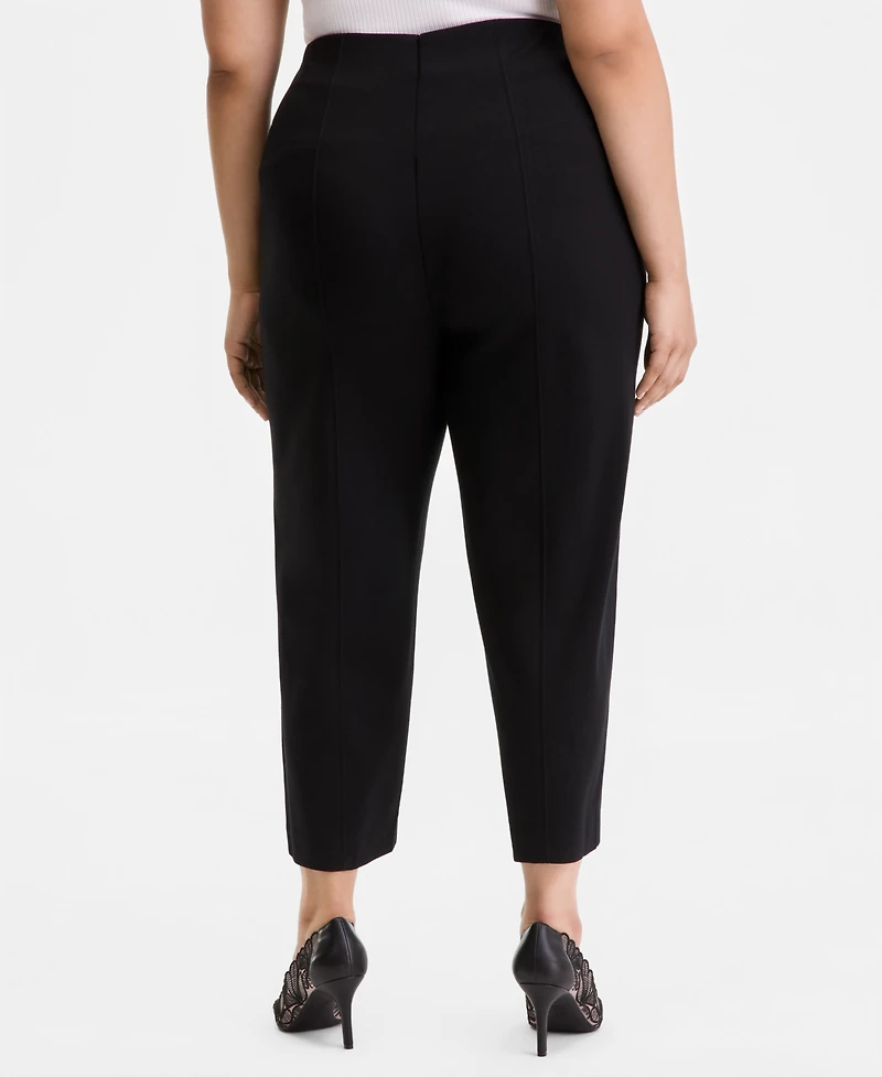I.n.c. International Concepts Plus Size High Rise Pull-On Ponte Pants, Macy's Exclusive