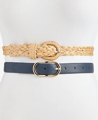 On 34th 2-Pc. Seasonal Braid and Pant Belt Set, Macy's Exclusive