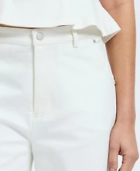 French Connection Women's Inez High Rise Relaxed Ankle Trousers