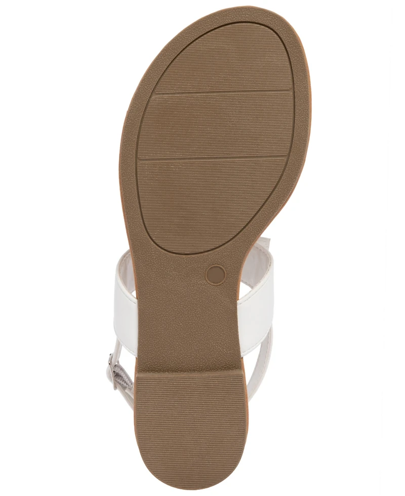 Sugar Women's Buckle Round Toe Flat Sandals