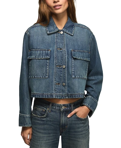 Lucky Brand Women's Denim Utility Long-Sleeve Jacket