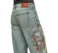 Lucky Brand Women's Legend Embroidered Baggy Jeans