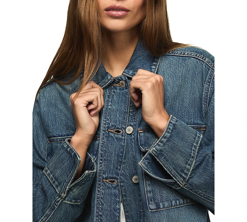Lucky Brand Women's Denim Utility Long-Sleeve Jacket