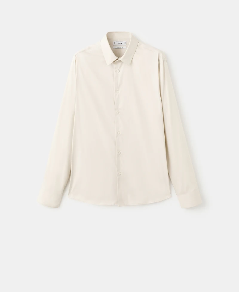 Mango Men's Slim Fit Cotton Dress Shirt