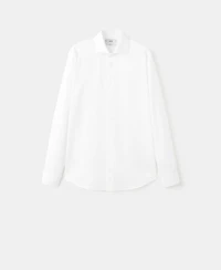 Mango Men's Slim-Fit Twill Fabric Suit Shirt