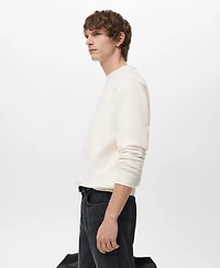 Mango Men's Regular-Fit Cotton Sweatshirt