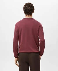 Mango Men's Merino Wool Crew Neck Sweater