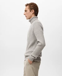 Mango Men's Wool-Blend Turtleneck Sweater