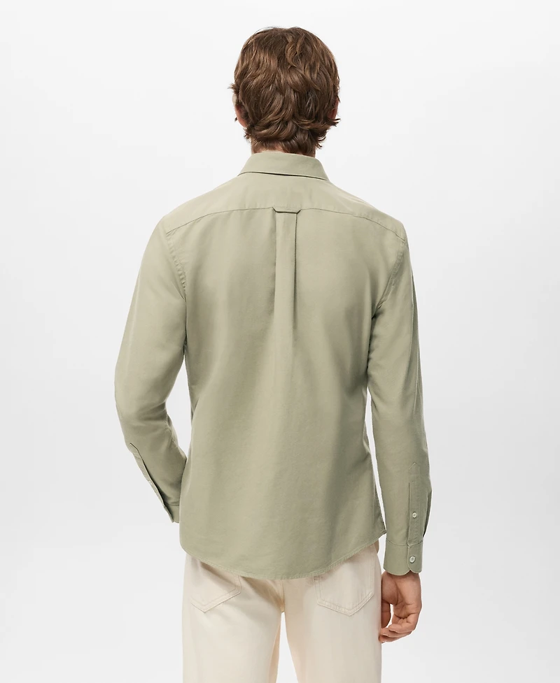 Mango Men's Cotton Oxford Shirt