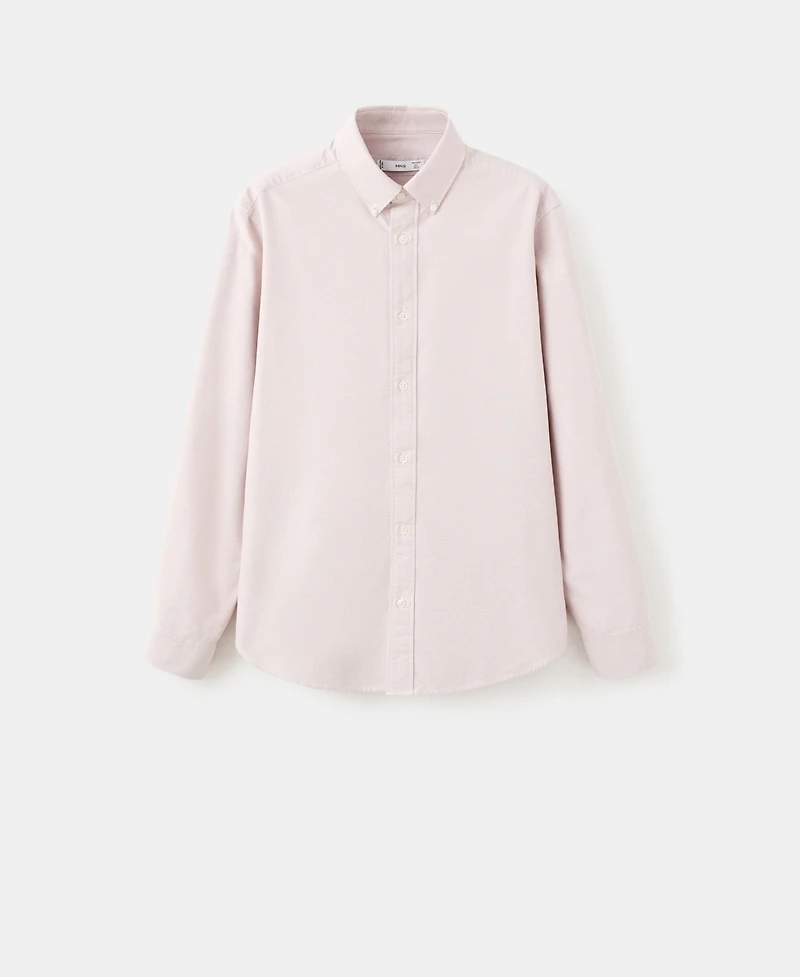 Mango Men's Cotton Oxford Shirt