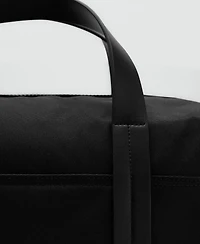 Mango Men's Combined Leather Bowling Handbag