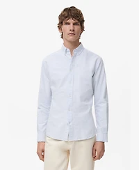 Mango Men's Cotton Kodak Striped Shirt