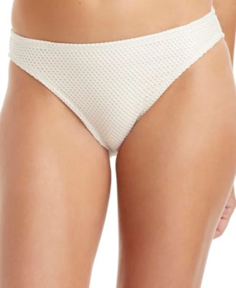 Sanctuary Sea Crochet Halter Tall Triangle Swim Bra Hipster Swim Briefs