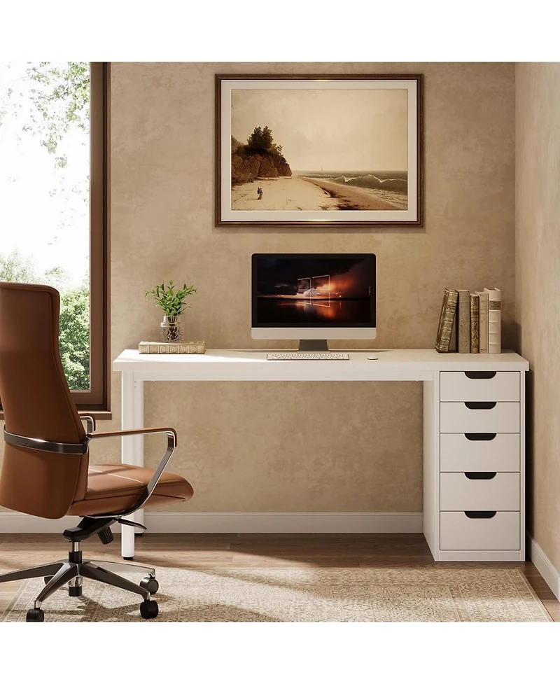Tribesigns Modern Computer Desk, Simple Style, 47 Inches Pc Desk