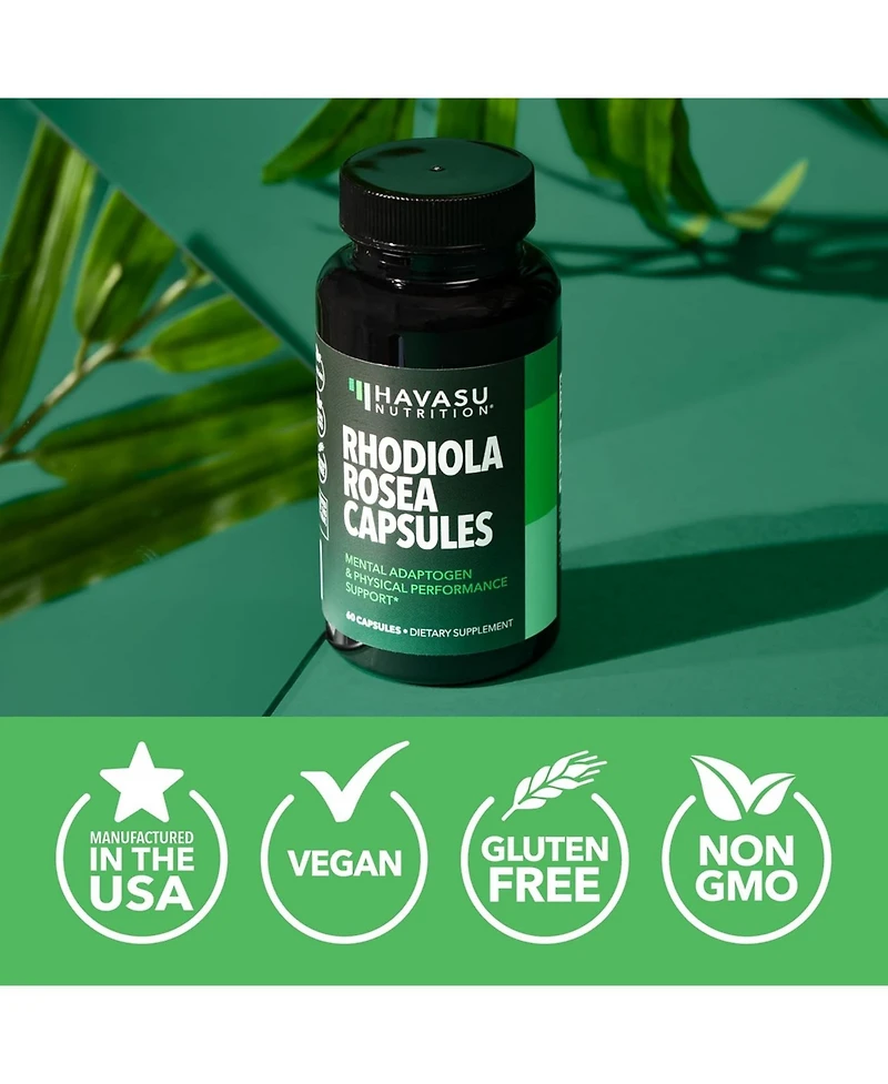 Havasu Nutrition Rhodiola Rosea Capsules, 60ct