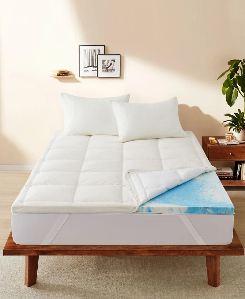 Unikome Down Feather Memory Foam Mattress Topper
