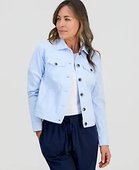 Style & Co Petite Classic Denim Jacket, Created for Macy's