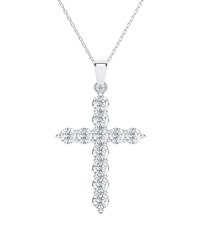 Forever Grown Diamonds Lab-Grown Diamond Pendant Necklace (1 ct. t.w.) in Sterling Silver