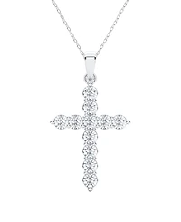 Forever Grown Diamonds Lab-Grown Diamond Pendant Necklace (1 ct. t.w.) in Sterling Silver