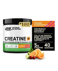 Optimum Nutrition Creatine Monohydrate Plus Powder, Orange Passionfruit, 40 Servings