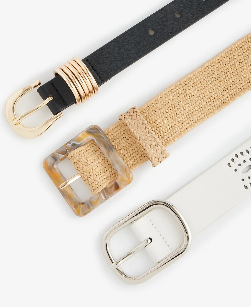 I.n.c. International Concepts 3 for 1 Seasonal and Core Belt Set, Macy's Exclusive