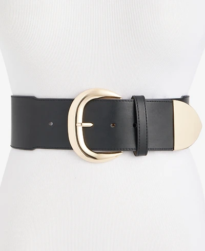 I.n.c. International Concepts Chunky Buckle Stretch Belt, Macy's Exclusive