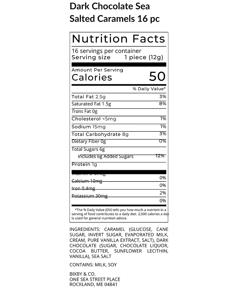 Bixby Chocolate Valentine's Day Heart Shaped Sea Salted Caramel Gift Box Set, 13-Pc.