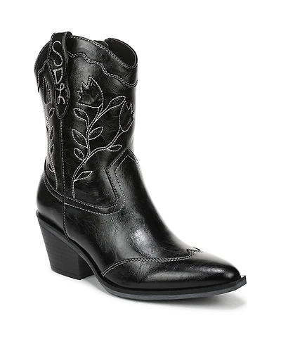 Sam and Libby Women's Flash Block Heel Western Booties