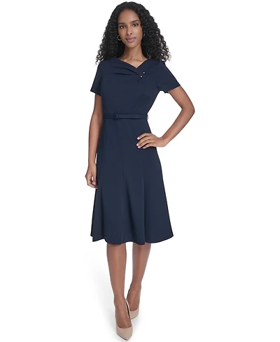 Calvin Klein Women's Square Neck Midi Dress