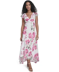 Calvin Klein Women's V-Neck Maxi Dress