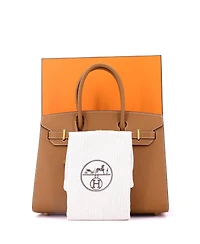 Pre-Owned HERMES Birkin 30 Handbag Brown Epsom with Gold Hardware