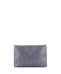 Pre-Owned Goyard Mm Senat Zip Pouch Coated Canvas
