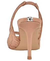 Guess Women's Kisco Peep Toe Slingback Stiletto Pumps