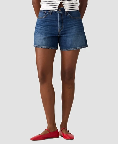 Levi's Juniors' Cinch High-Rise Mid-Thigh Shorts