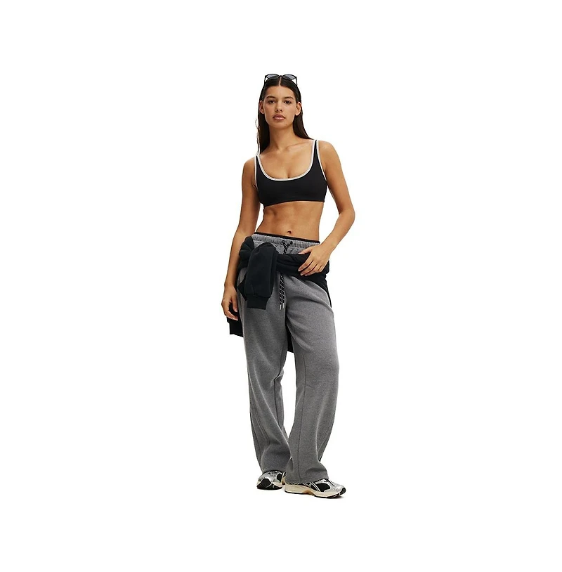 Cotton On Women's Active Ultra Soft Low Back Crop Top