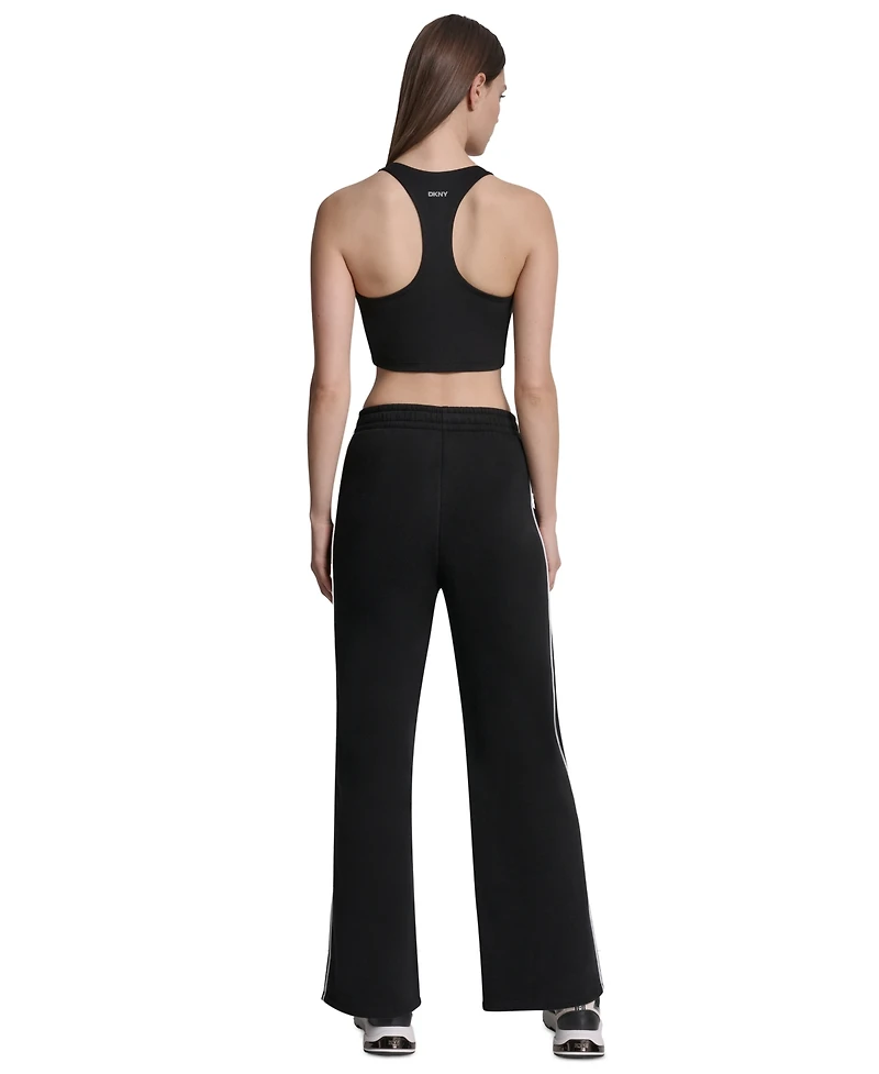 Dkny Sport Women's Hd Logo Piped Track Pants