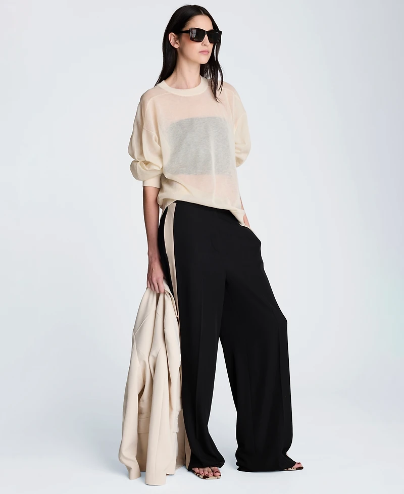 Kenneth Cole Women's Oversized Crewneck Sweatshirt