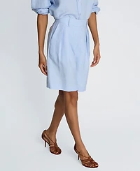 Kenneth Cole Women's High-Rise Pleated Shorts