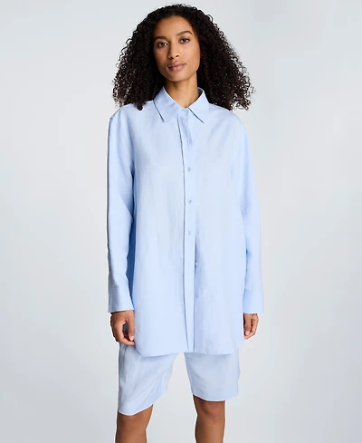 Kenneth Cole Women's Long-Sleeve Button-Front Top