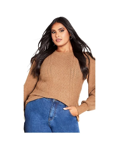 Avenue Women's Anne Cable Sweater