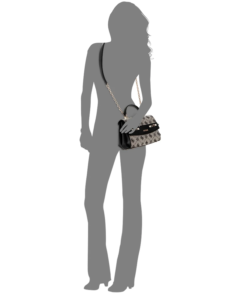 Guess Melinda Logo Small Top Handle Bag